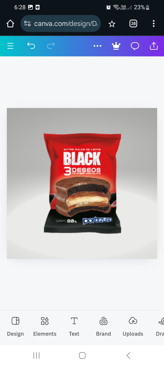 Alfajor Portezuelo black 3 deseos